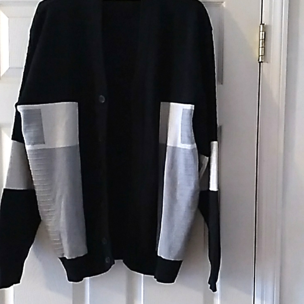 V neck cardigan sweater